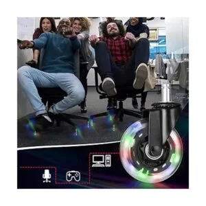 Hivexagon Juego de 5 ruedas para silla de oficina con_2