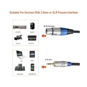 Tisino Cable de micrófono XLR a 964 trenzado de nailon_2