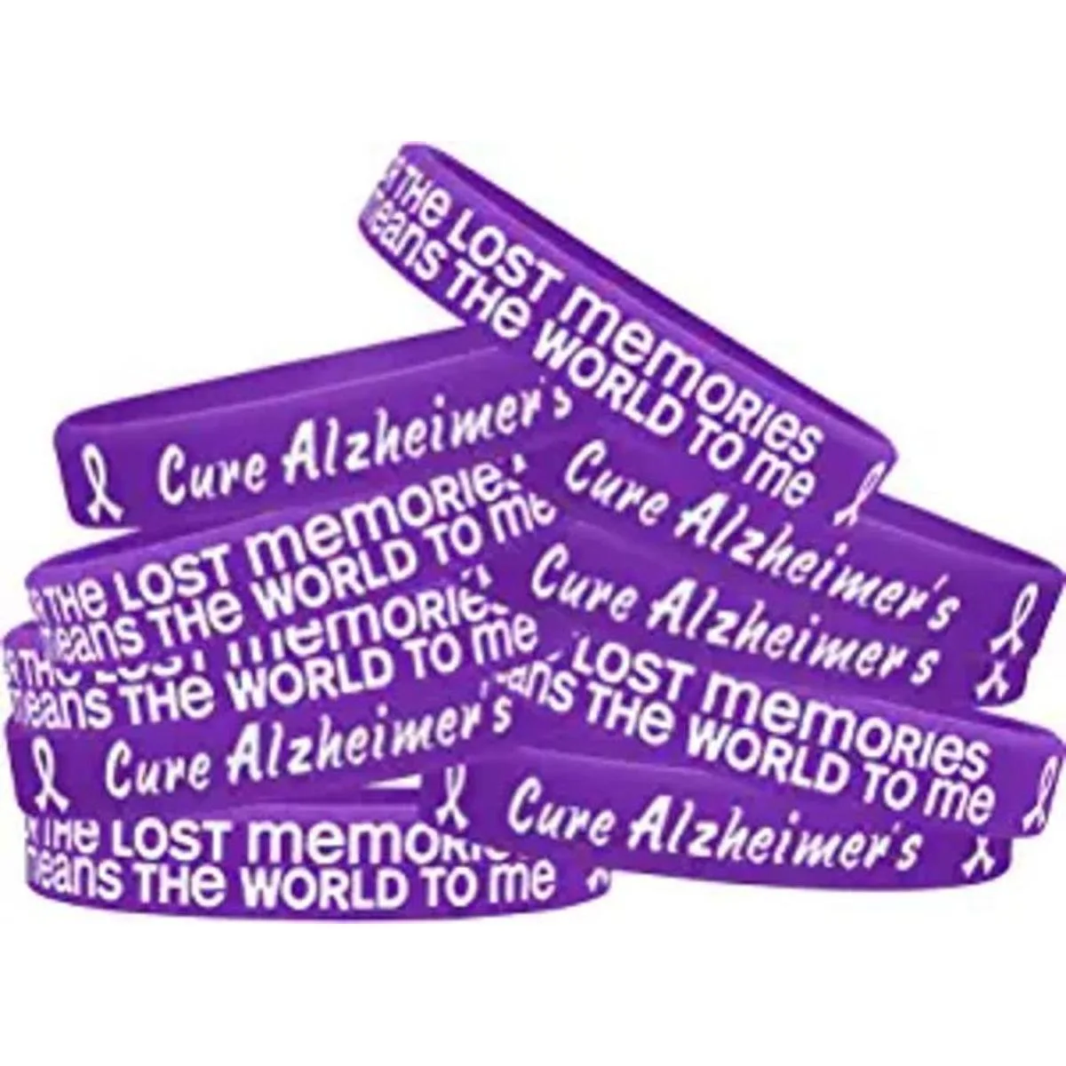 Pulsera con texto Fight Like a Girl I Wear Purple for The_1
