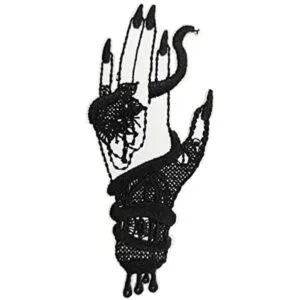 Parche bordado de encaje con serpiente para coser o_1