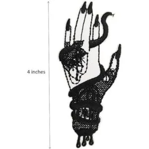 Parche bordado de encaje con serpiente para coser o_2