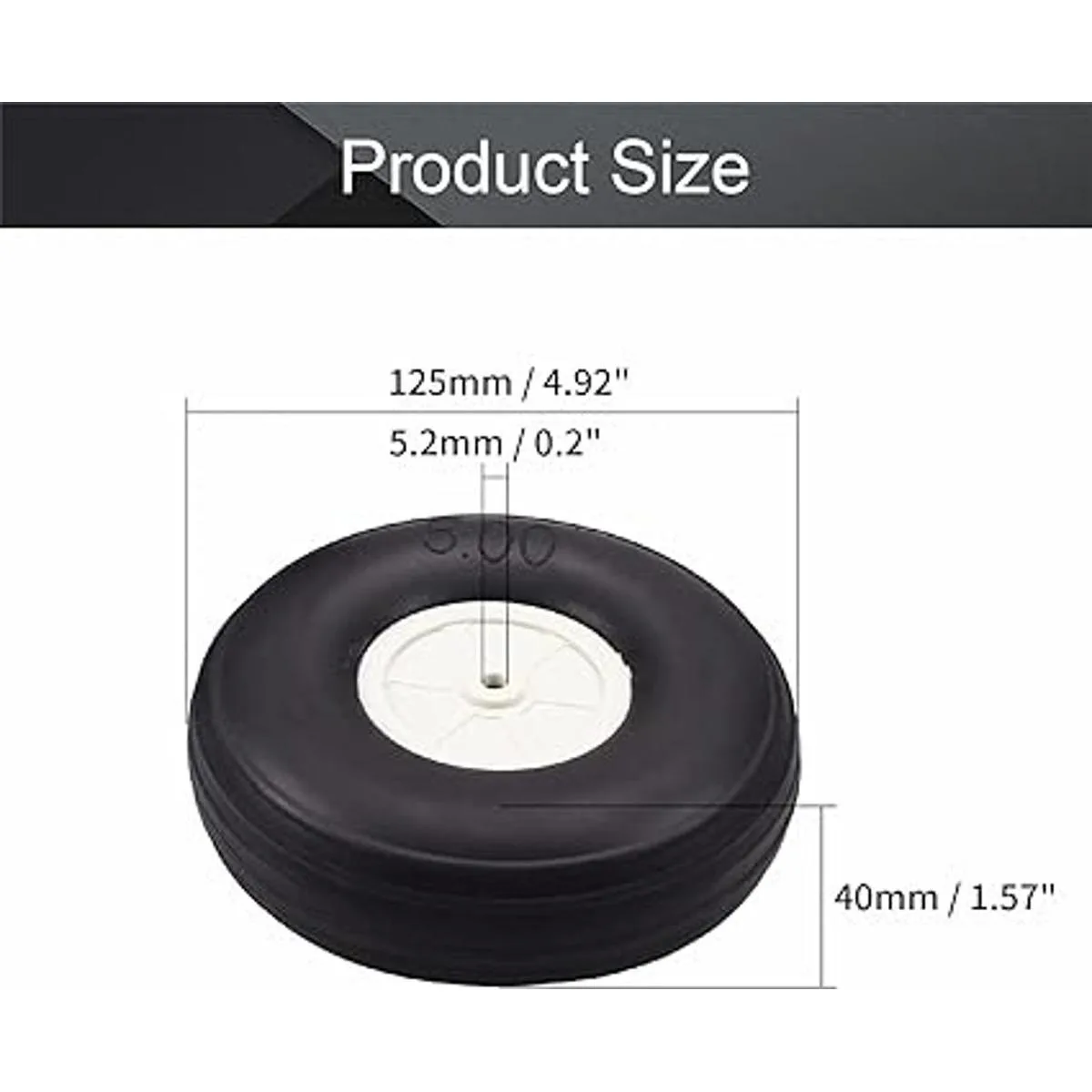 Fielect Juego de neumáticos y ruedas de 5 pulgadas modelo_2