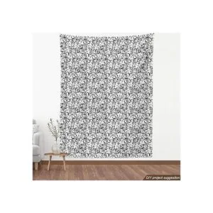 Ambesonne Material floral de The Yard hojas_4