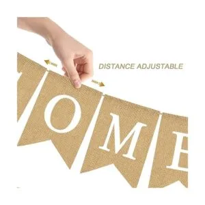 Rainlemon Yute Burlap Some Bunny is One Banner Primavera_4