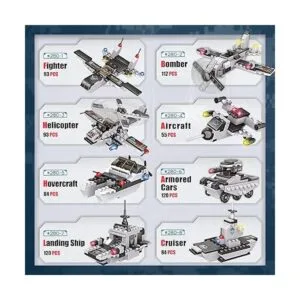 Juego de 1320 bloques de construcción de portaaviones kit_4