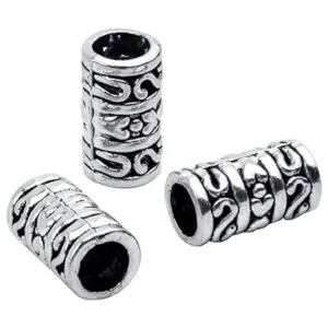 60pcs tibetano de plata antigua espaciadores europeos