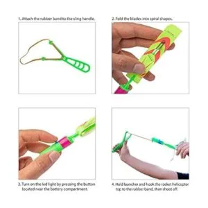 Juguetes voladores para niños helicópteros LED_3