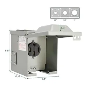 RVGUARD Caja de toma de corriente para autocaravana de 50_4