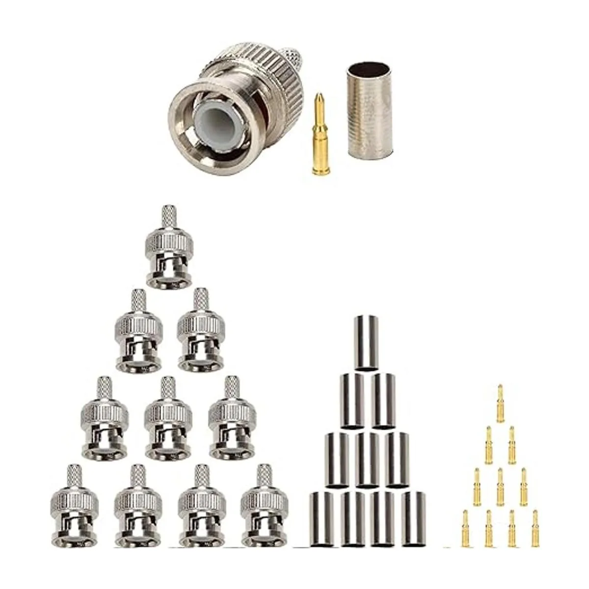 TLS.eagle BNC RG58 Conector de crimpado y herramienta de