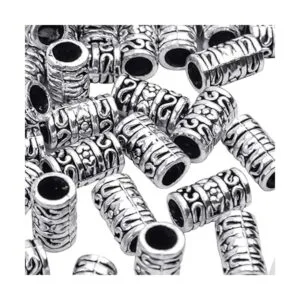 60pcs tibetano de plata antigua espaciadores europeos