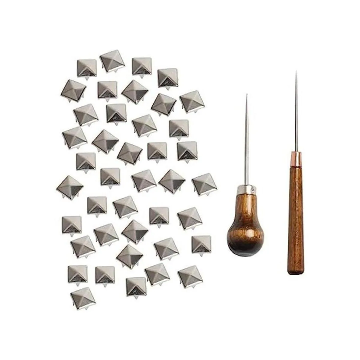 SBYURE 500 piezas de remaches cuadrados de 4 mandíbulas de_1