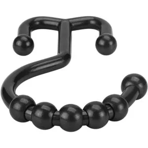 Ganchos Amazer para cortina de ducha dobles de plástico_2