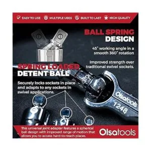 Olsa Tools Juego de juntas universales de 3 piezas_4