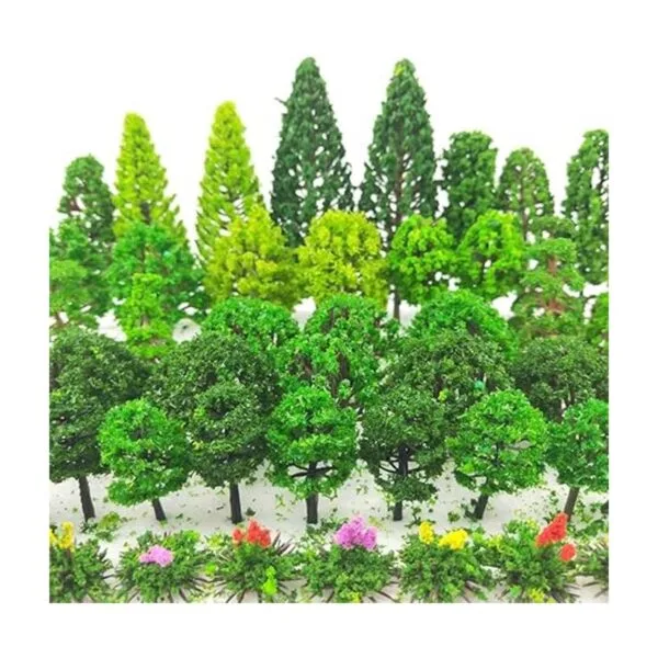Tazimi 60 piezas de árboles modelo de 1.36 a 6 pulgadas_3