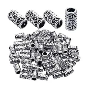60pcs tibetano de plata antigua espaciadores europeos