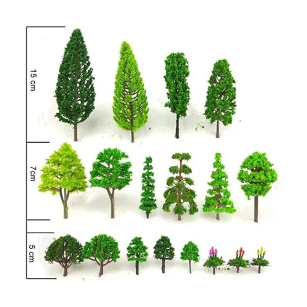 Tazimi 60 piezas de árboles modelo de 1.36 a 6 pulgadas_2