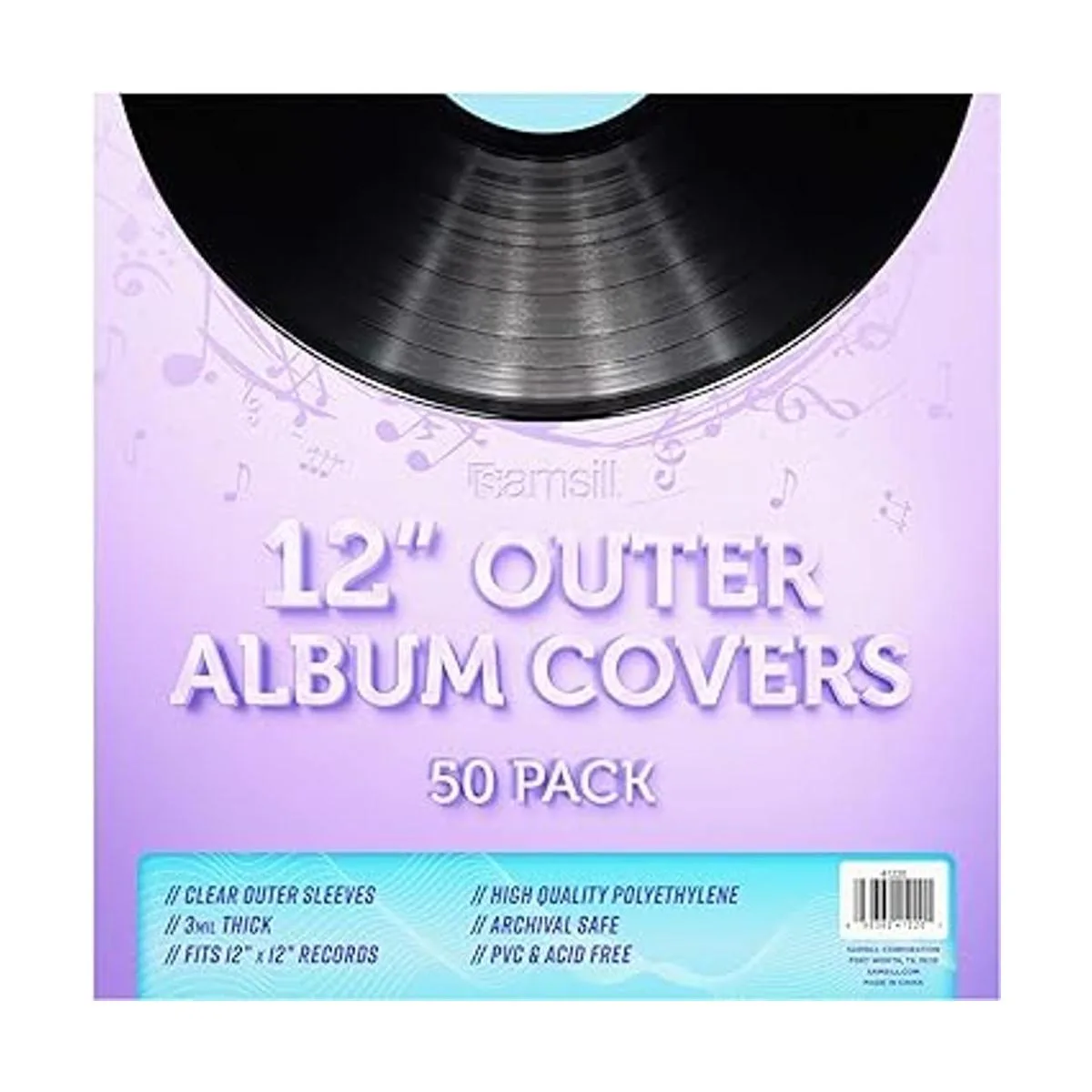 Samsill Paquete de 50 fundas de plástico exteriores_5