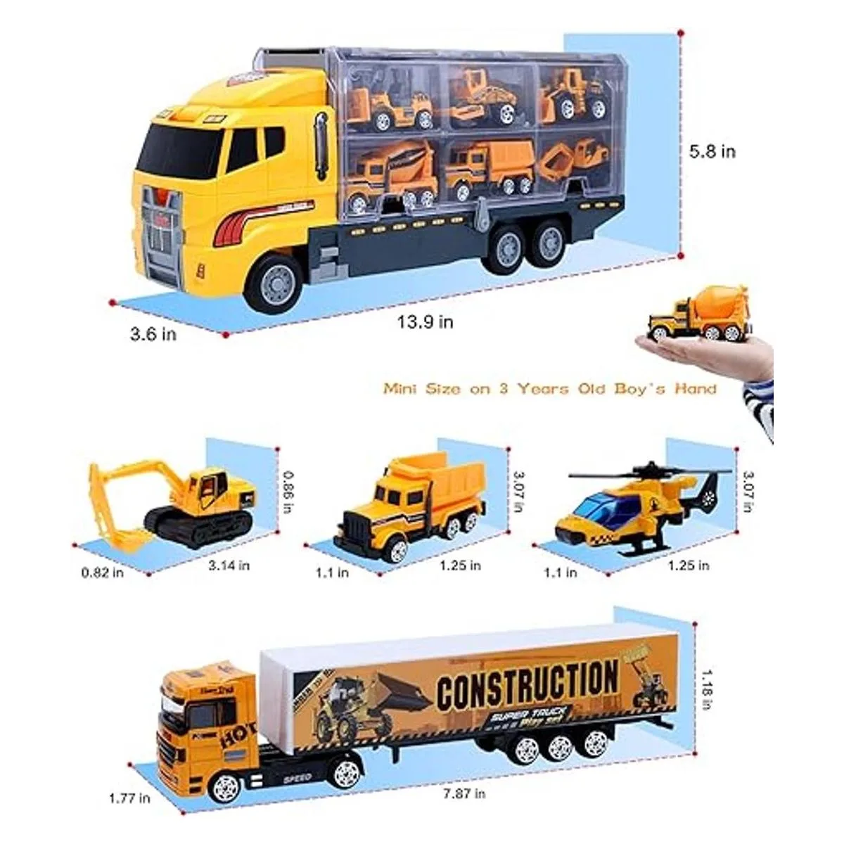 ALOTJOY Juguetes para niños 25 piezas de ingeniería_6