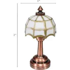 Inusitus Lámpara de mesa en miniatura para casa de_5