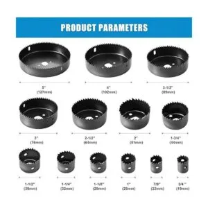 Luckyway Juego de sierra de agujero de 17 piezas sierra_2