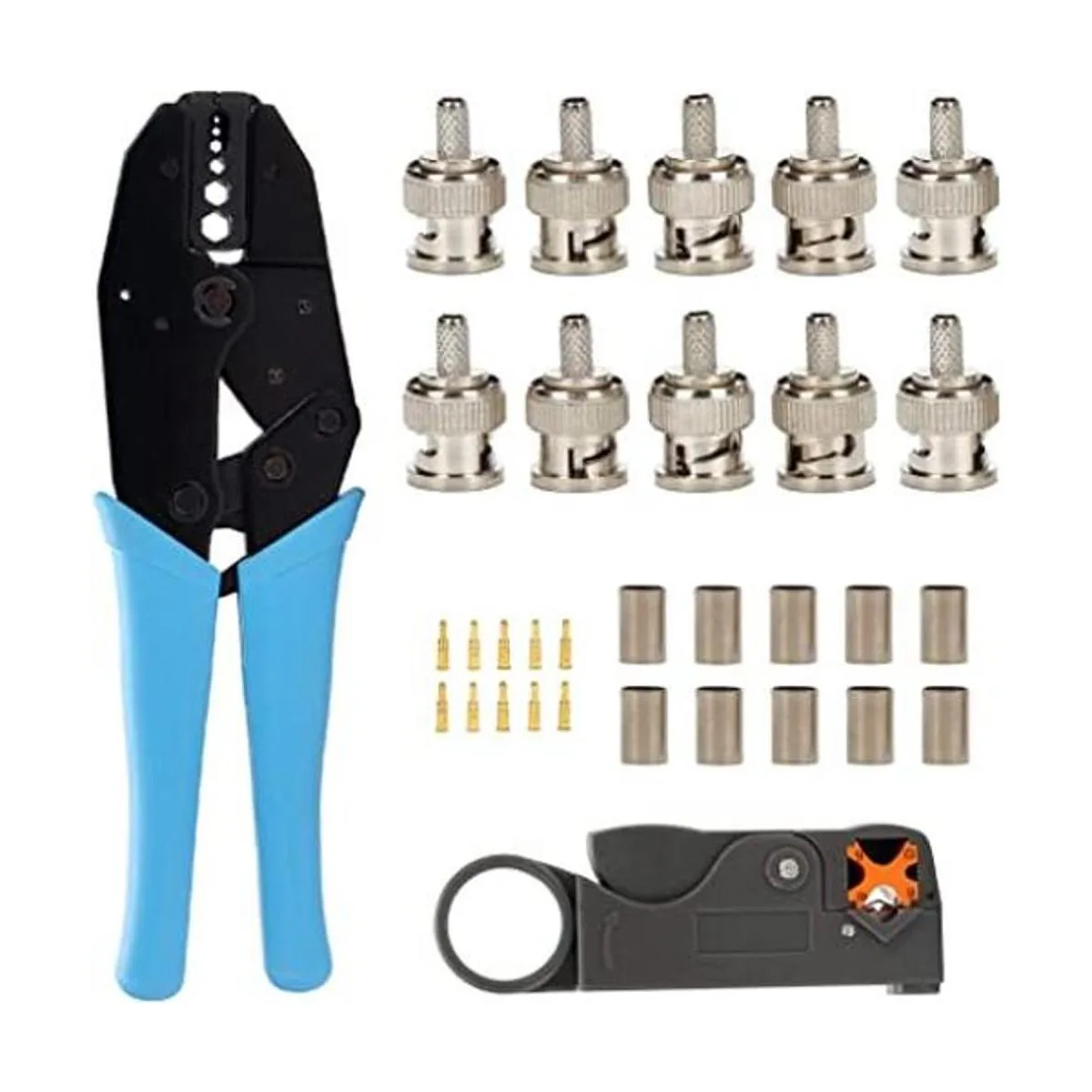 TLS.eagle BNC RG58 Conector de crimpado y herramienta de