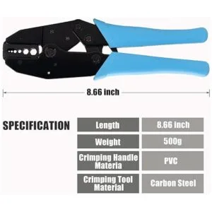 TLS.eagle BNC RG58 Conector de crimpado y herramienta de