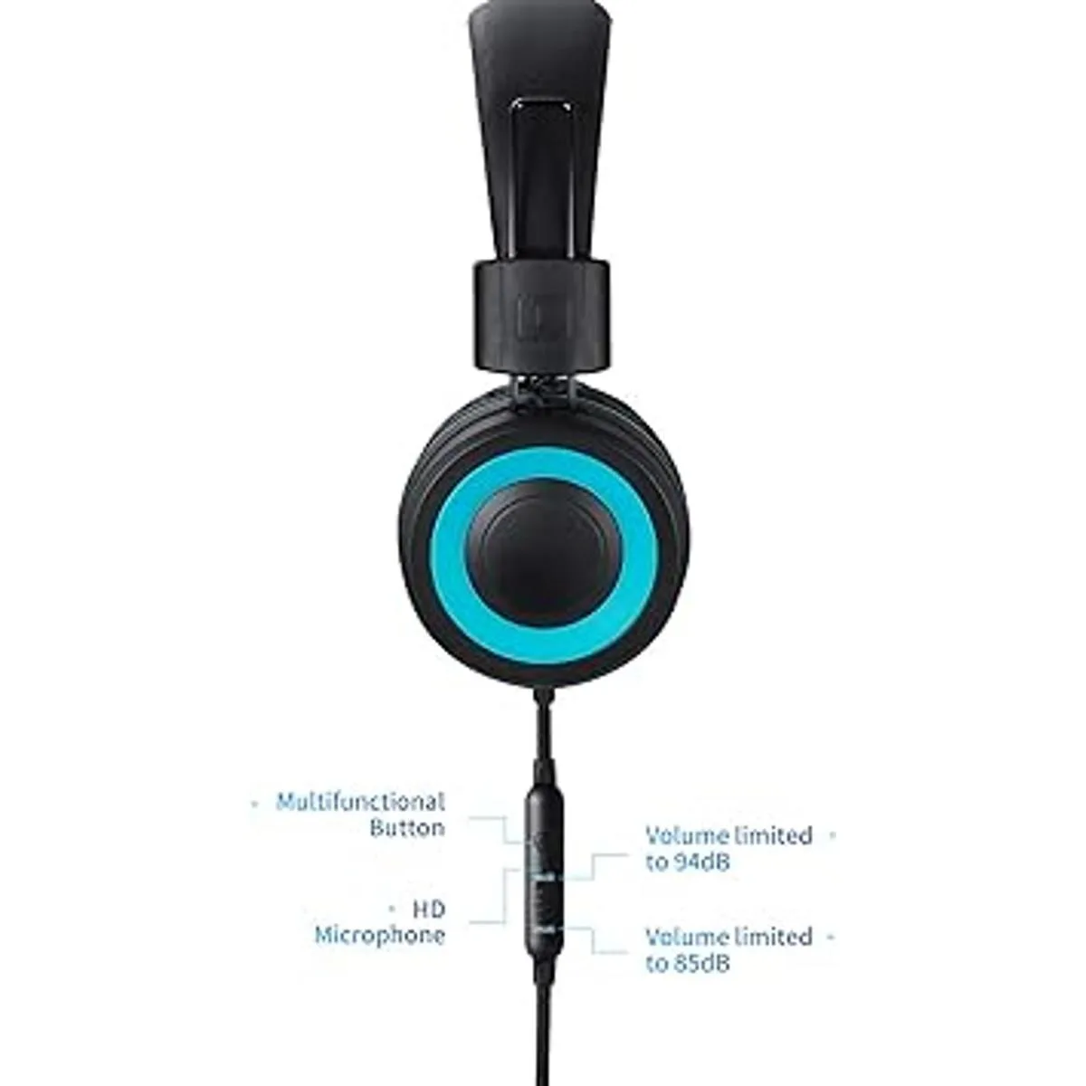 POWMEE M3 Auriculares para niños con micrófono ligeros_5