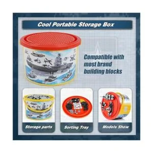 Juego de 1320 bloques de construcción de portaaviones kit_6