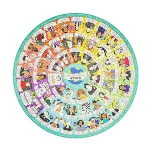 Ridleys Rompecabezas circular femenino inspirador para_2
