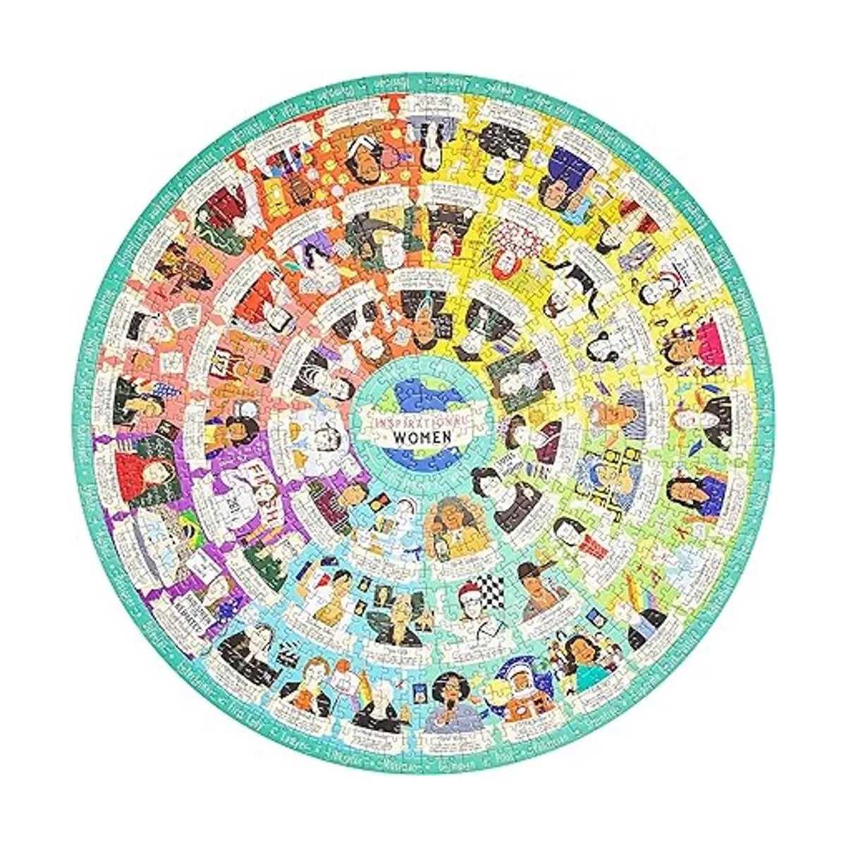 Ridleys Rompecabezas circular femenino inspirador para_2