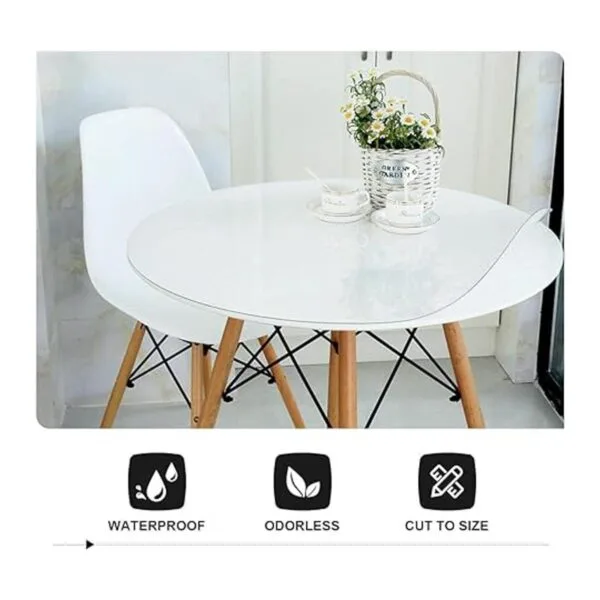 Royhom Protector de mesa transparente 0.059 in de grosor_6