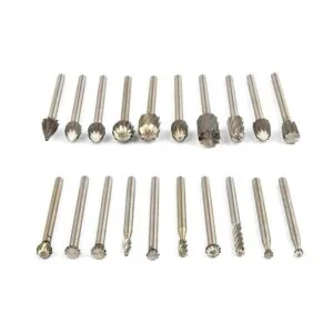 Juego de 20 brocas de madera APlus con mango de 0.118 in