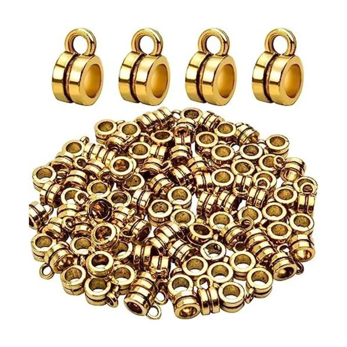 100 cuentas de fianza tubo de fianza tibetano cuentas