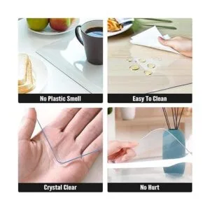Royhom Protector de mesa transparente 0.059 in de grosor_4
