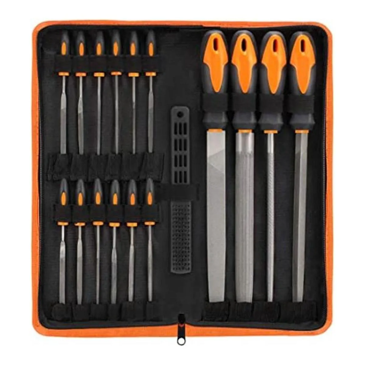 Juego de 17 herramientas de archivo con estuche de