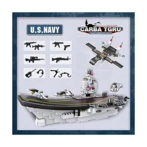 Juego de 1320 bloques de construcción de portaaviones kit_3