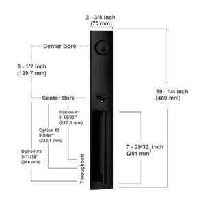 Berlin Modisch Juego de manija con escudo completo para_2