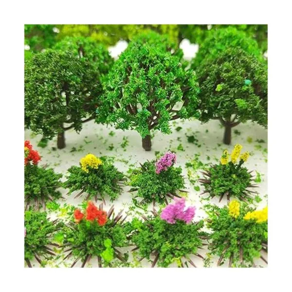 Tazimi 60 piezas de árboles modelo de 1.36 a 6 pulgadas_5