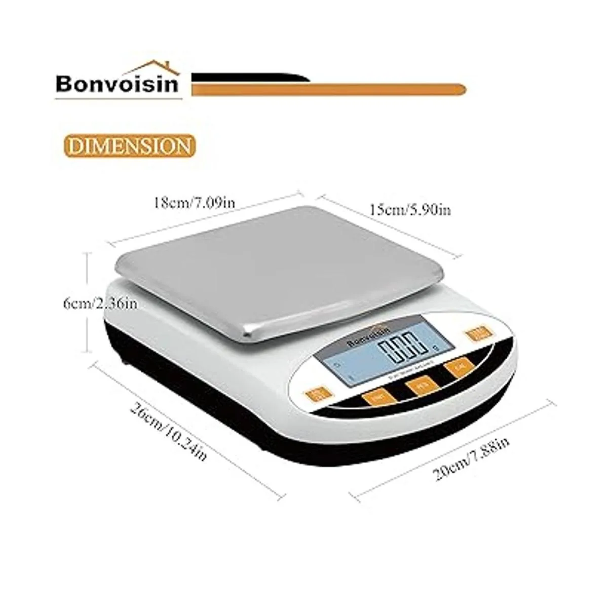 Bonvoisin Balanza de laboratorio de 2000 gx0.0.04 oz_4