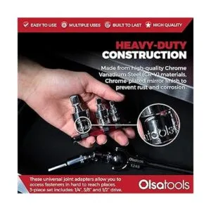 Olsa Tools Juego de juntas universales de 3 piezas_2