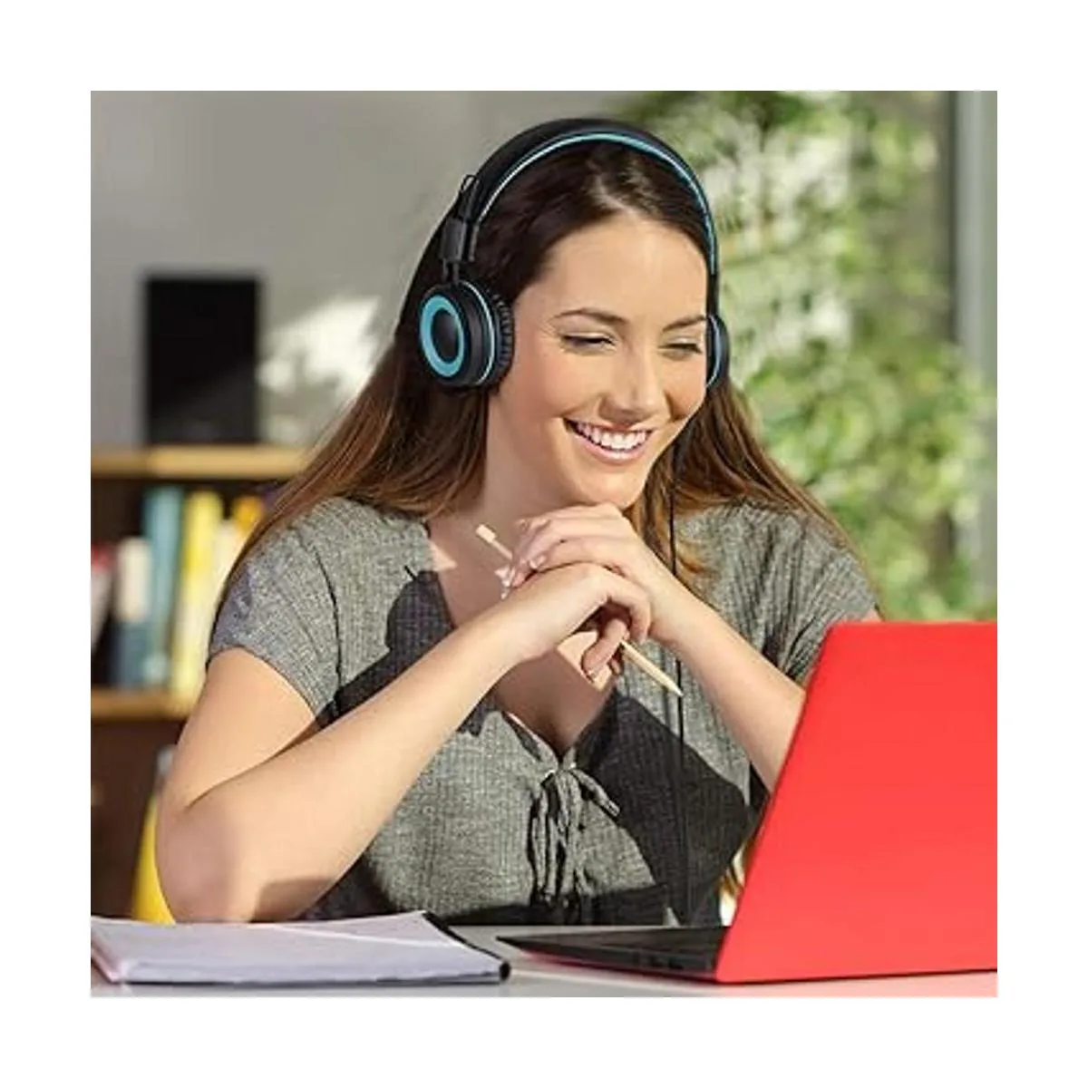 POWMEE M3 Auriculares para niños con micrófono ligeros_6