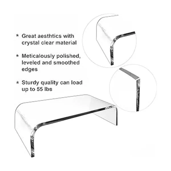 Soporte acrílico AMT para monitores soporte claro para_2