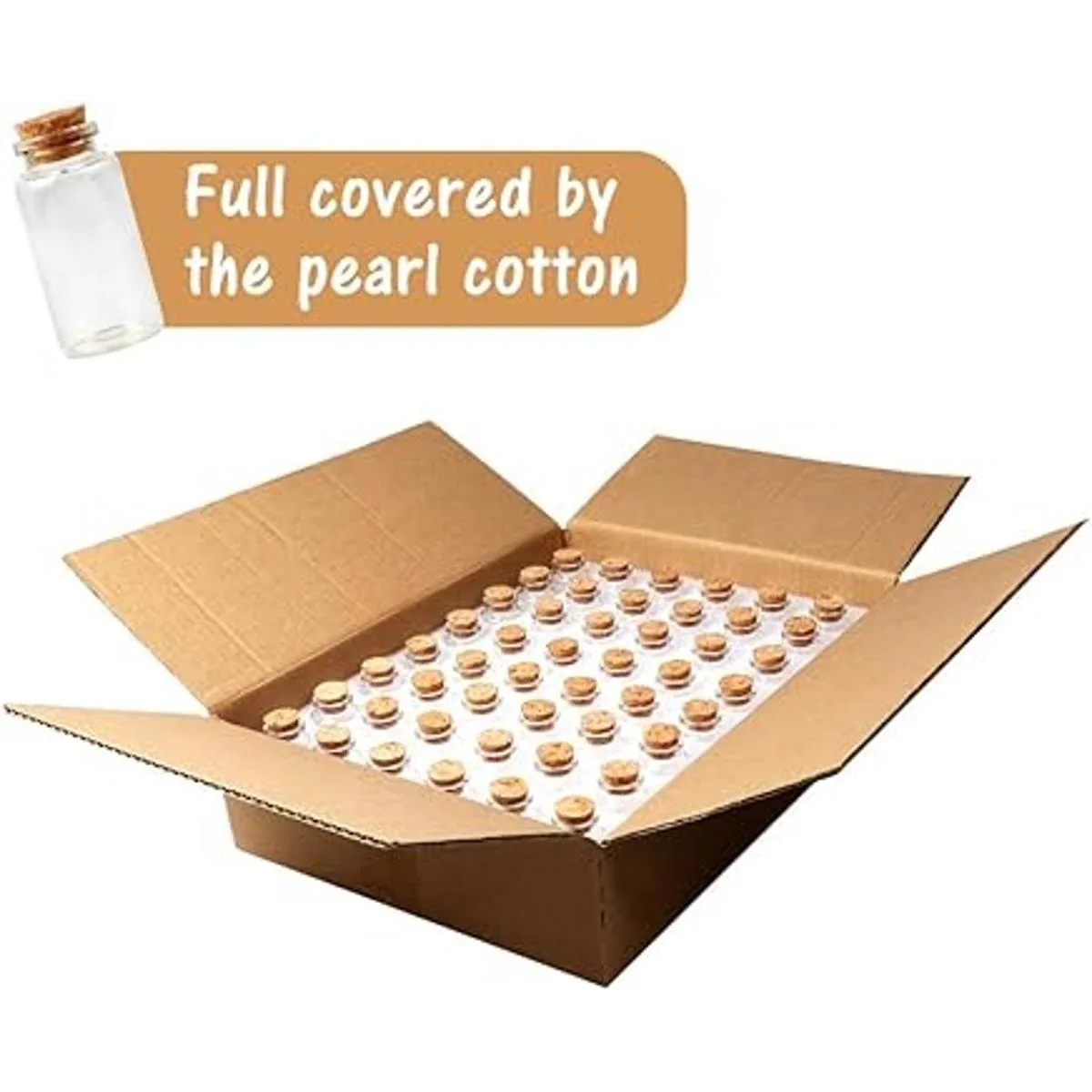 OurWarm 48 botellas de vidrio de 0.8 fl oz con tapones de_4