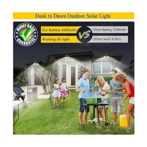 EMANER Luces solares para exteriores con detector de_2