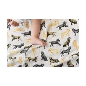 Mud Pie Labrador Retriever Manta de muselina para_5