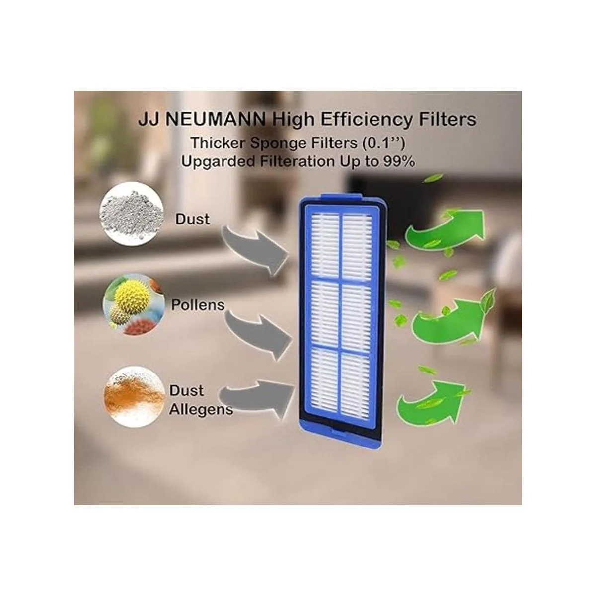 JJ Neumann Juego de filtros y cepillos compatibles con