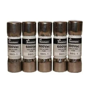 BBS1 Fusible de acción rápida 1 Amp 600 Vac paquete de 5_1