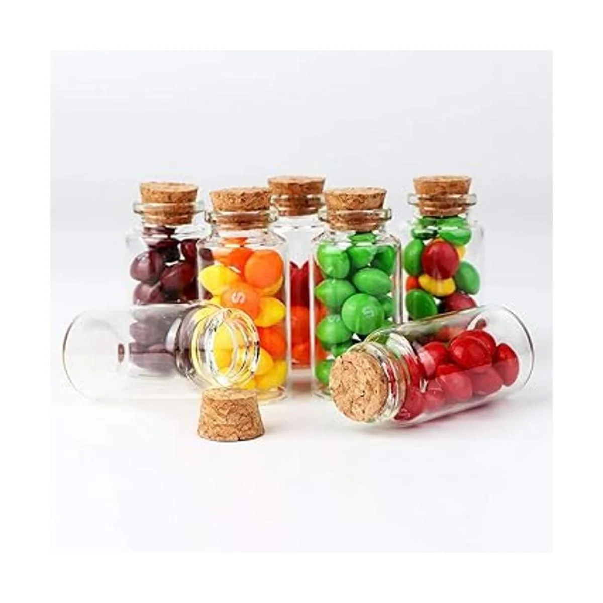 OurWarm 48 botellas de vidrio de 0.8 fl oz con tapones de_5