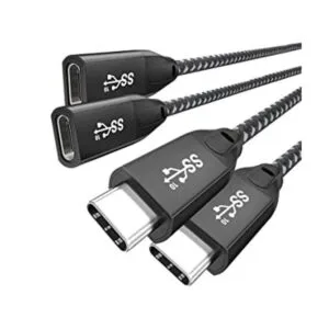 Cable de extensión USB C 3.2 Gen2 20 Gbps macho a hembra_1