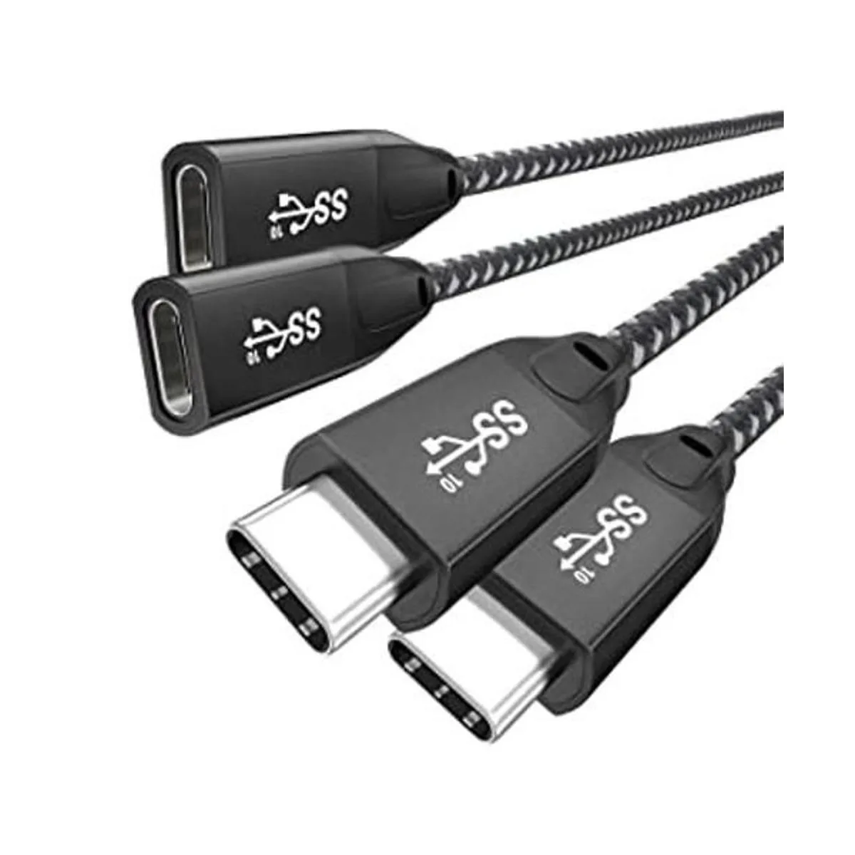 Cable de extensión USB C 3.2 Gen2 20 Gbps macho a hembra_1